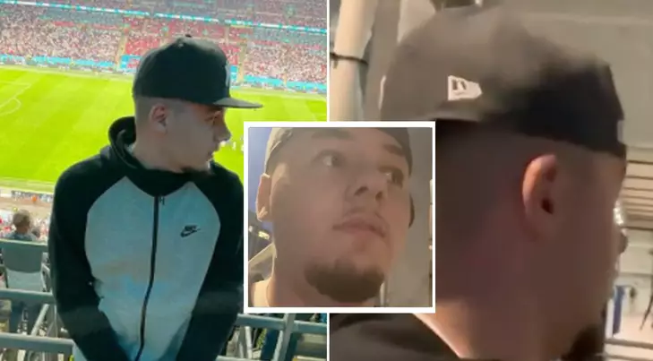 Social Media Star J2Hundred Films Himself Breaking Into The Euro 2020 Final Between England And Italy At Wembley