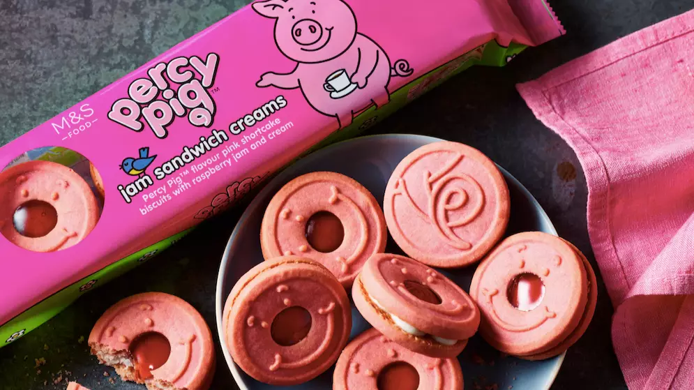 Marks & Spencer Launches Percy Pig Jam Sandwich Creams