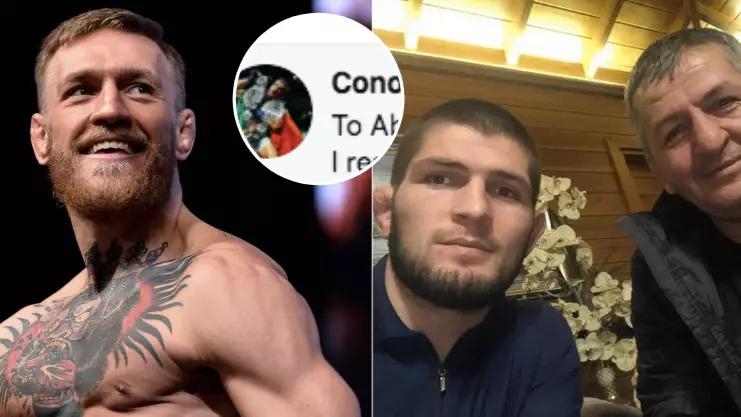 Conor McGregor Responds To Khabib's Father's 'Plan'