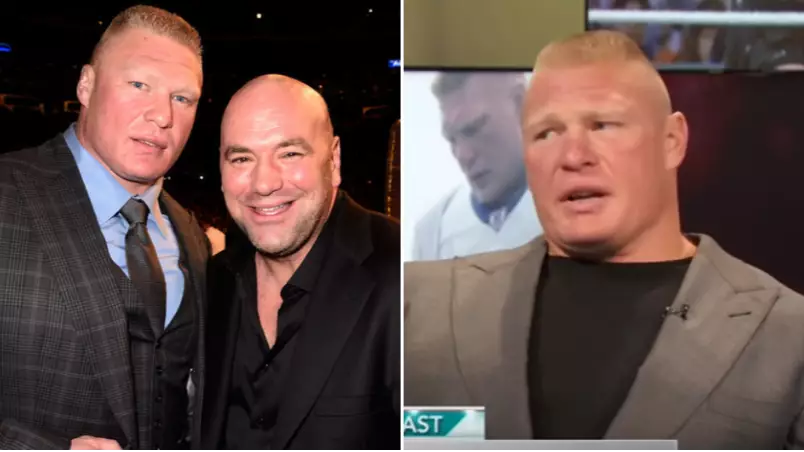 Brock Lesnar's Angry Response To UFC Boss Dana White Calling WWE "Fake"