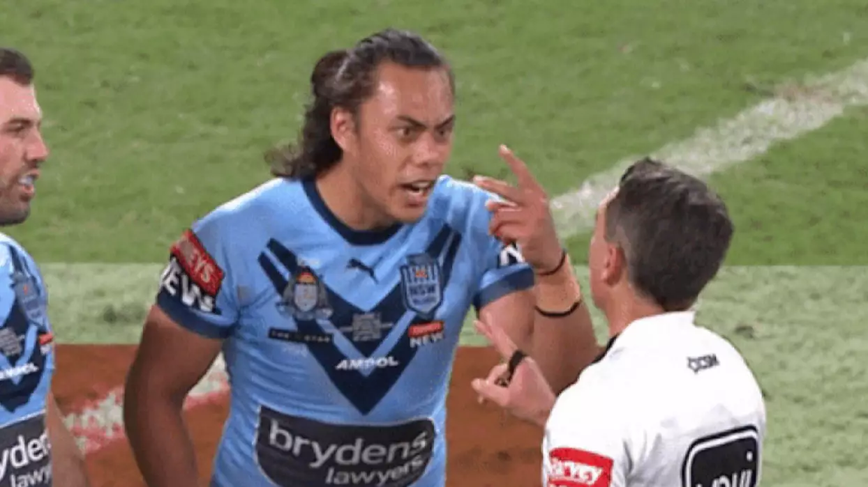 Jarome Luai Calling The Referee 'Bro' During State Of Origin Was Absolutely Brilliant