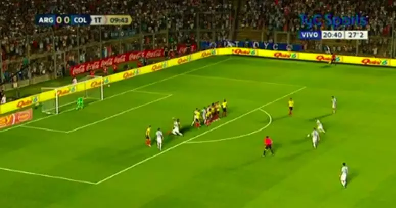 WATCH: Lionel Messi's Free Kick Against Colombia Is Bloody Good