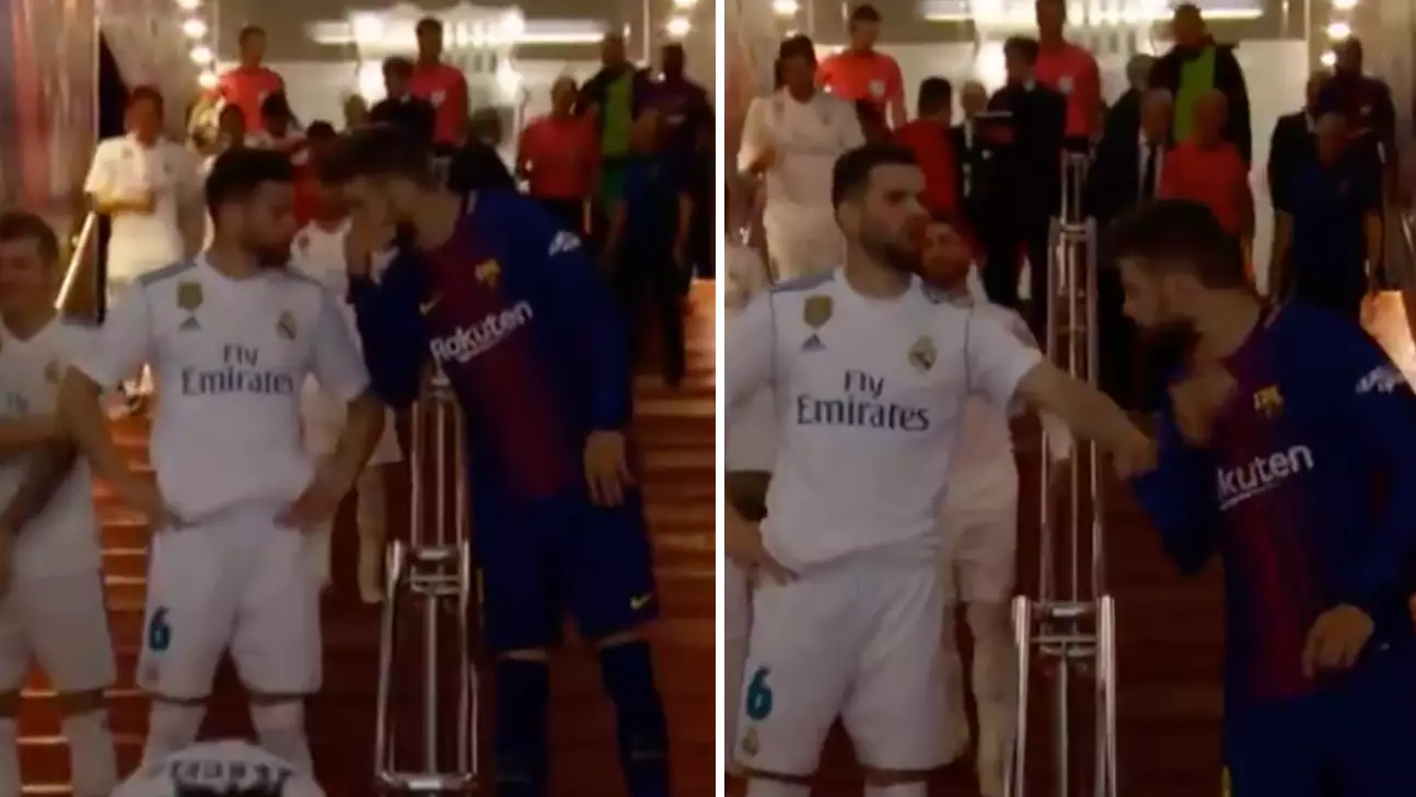 What Gerard Pique Said To Anger Nacho Fernandez In The Tunnel