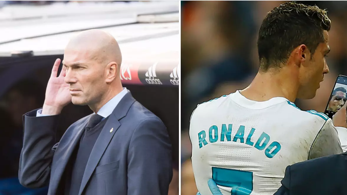 Zidane Explains Why Ronaldo Grabbed Phone To Check His Face