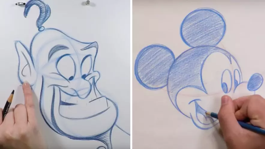 ​You Can Take Free Disney Drawing Classes To End Isolation Boredom