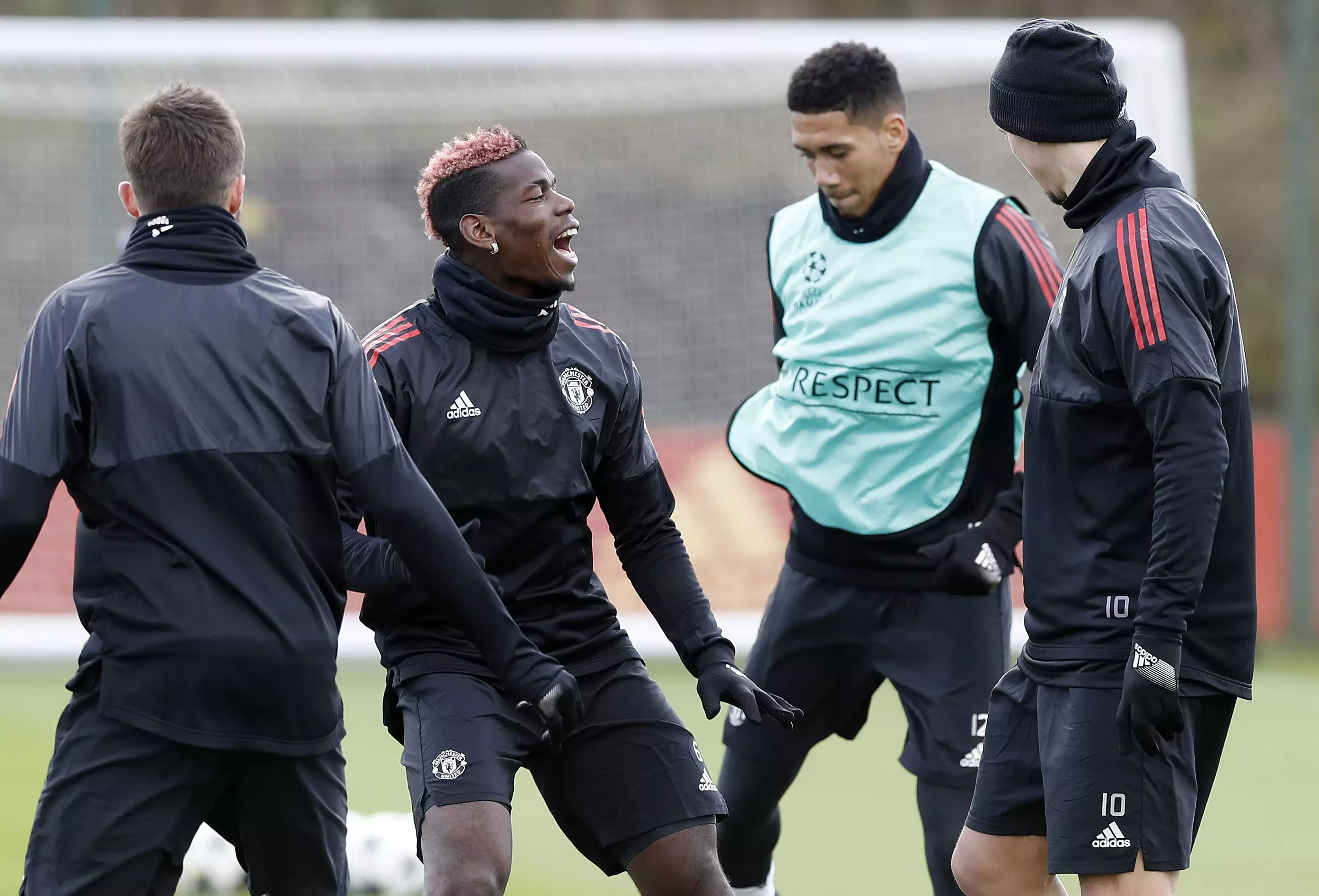 Pogba back in training for United this week. Image: PA Images.