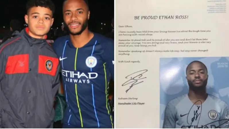 Raheem Sterling Meets Racially Abused Young Fan, Gives Him His Shirt And Advice