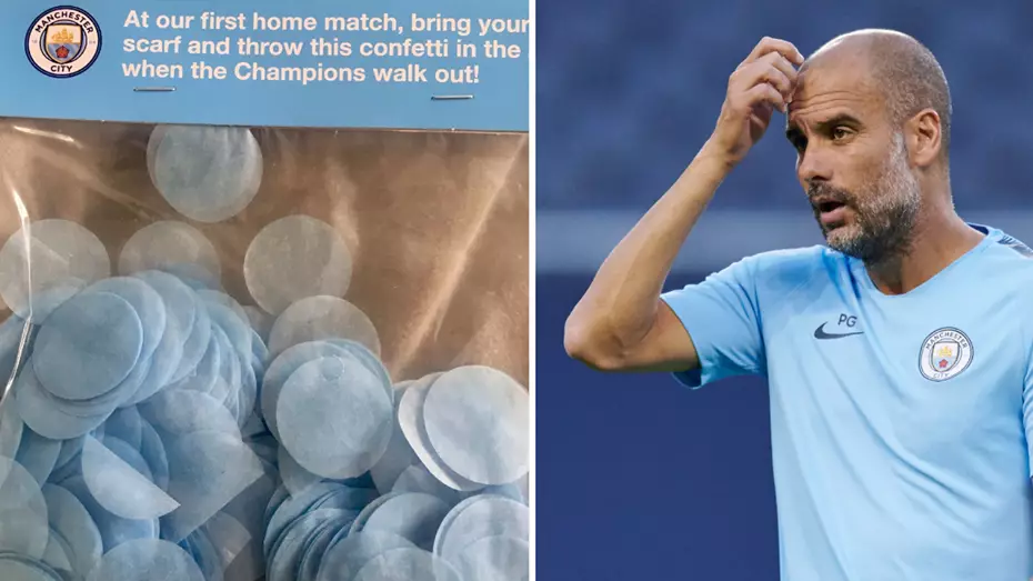 Manchester City Send Bags Of Confetti To Supporters Ahead Of New Season 