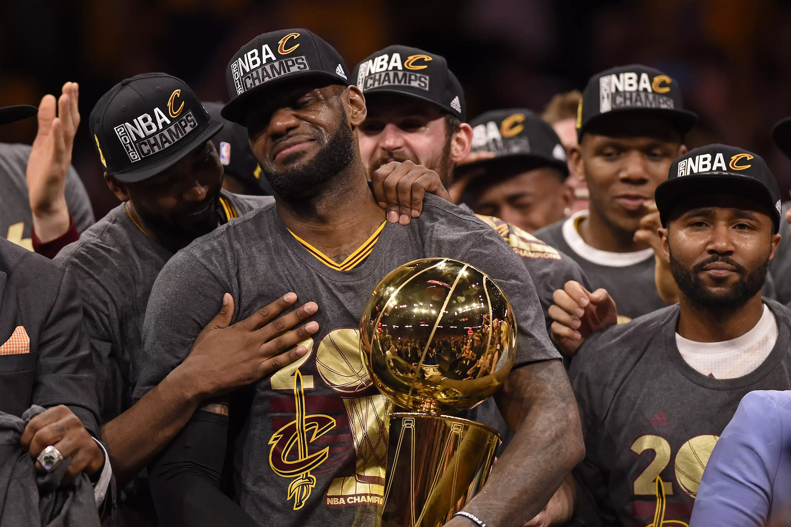 LeBron hasn't won a championship since 2016 with the Cleveland Cavaliers.