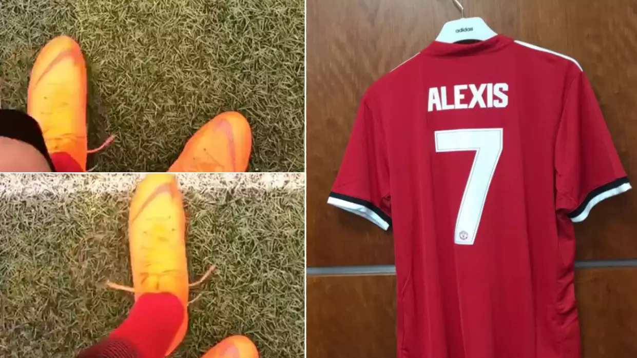 Alexis Sanchez Just Leaked Part Of Manchester United's 18/19 Home Kit 