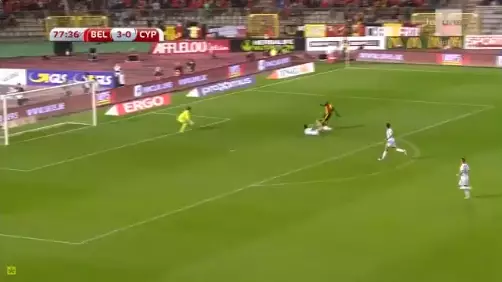 Watch: Romelu Lukaku Absolutely Bodies Defender Before Scoring For Belgium