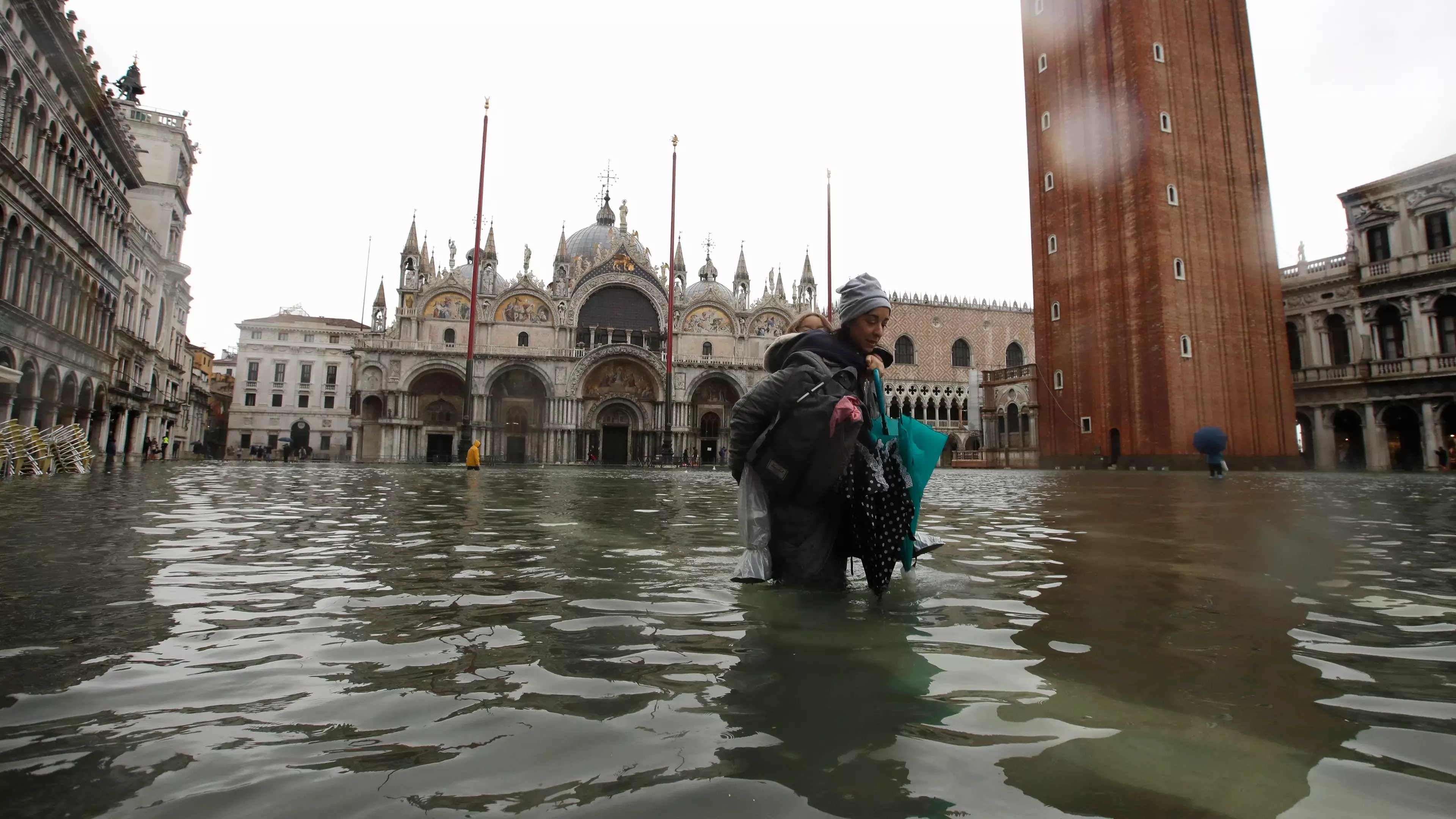 Venice Suffers Second Worst Flooding On Record