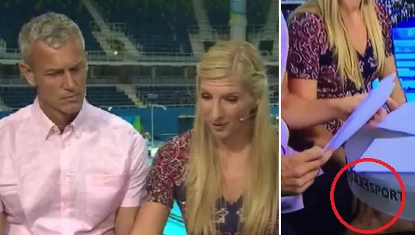 Rebecca Adlington Caught 'Fondling' Mark Foster Under Table Live At The Olympics