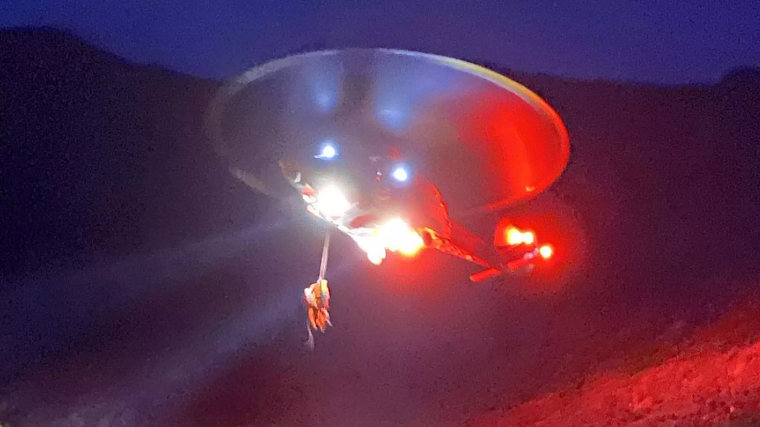 Photo Makes Coastguard Rescue Helicopter Look Like Starship Enterprise