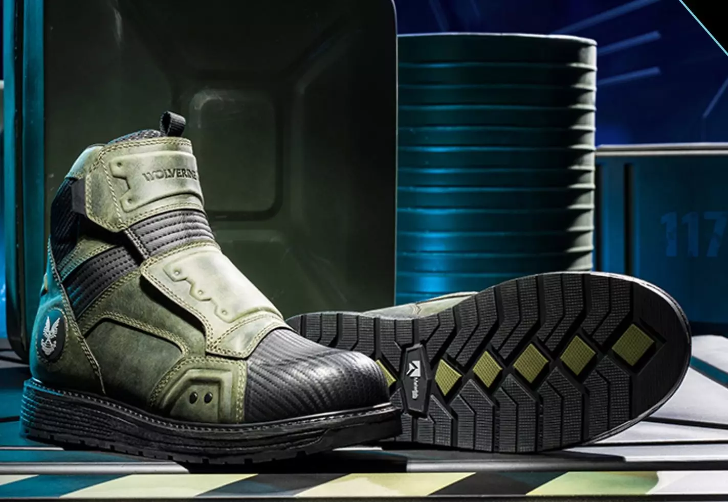 The Wolverine x Halo: The Master Chief boots /