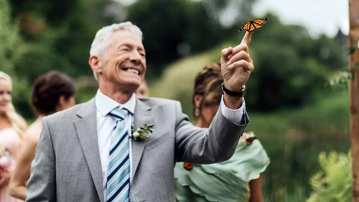 Butterfly Lands On Dad’s Hand As He Honours Late Daughter