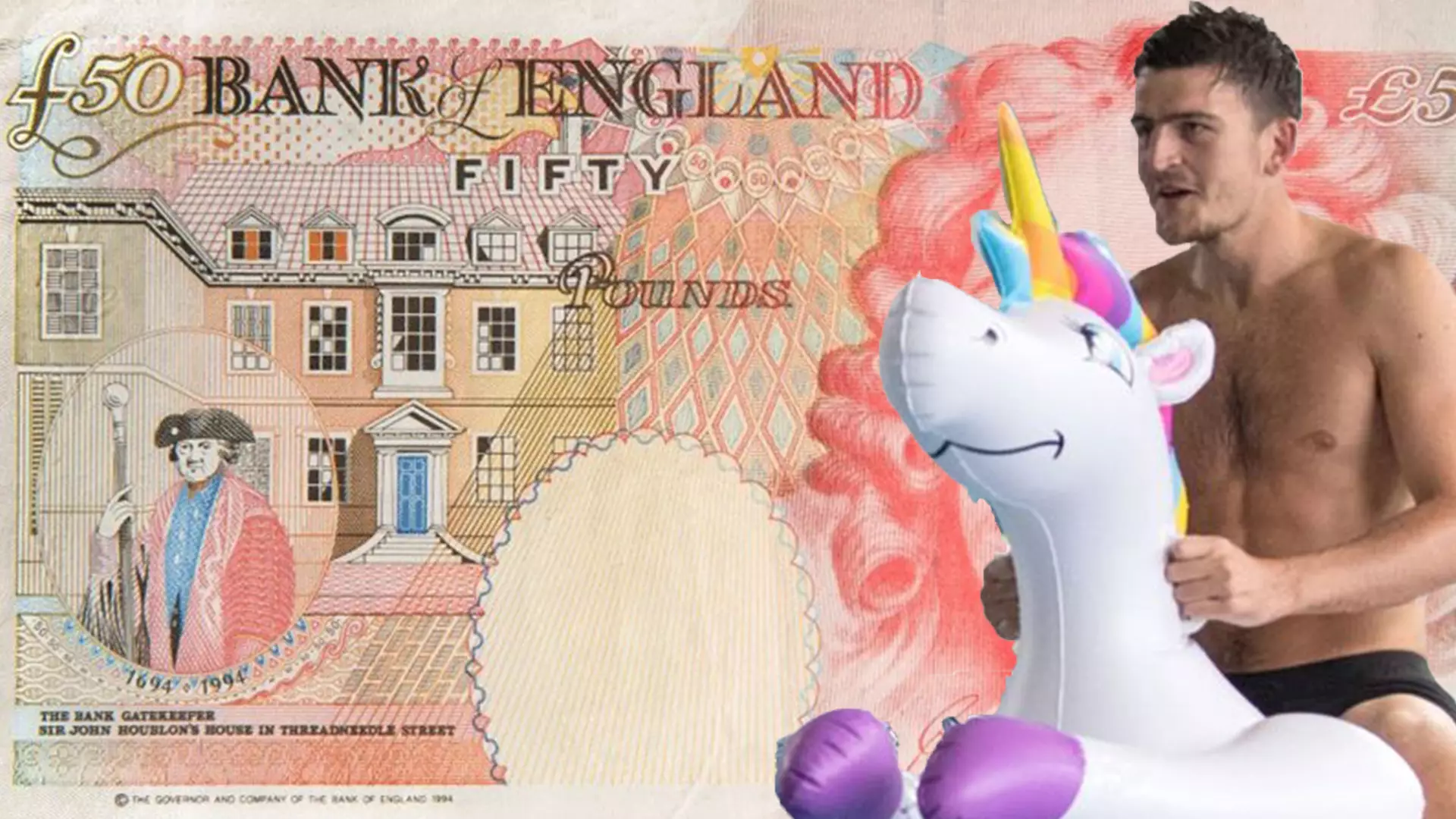 England Star Harry Maguire 500/1 To Be The Face Of New £50 Note