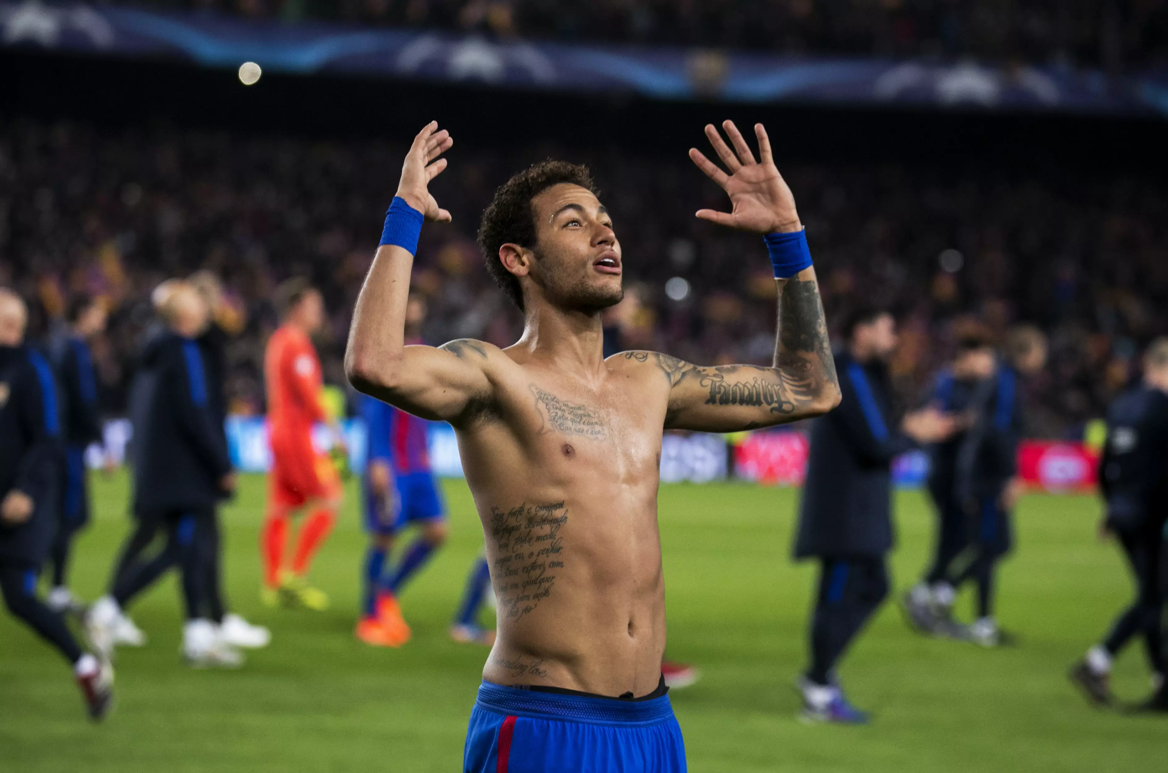 Less than a year ago Neymar inspired Barca to the most incredible comeback against PSG. Image: PA Images