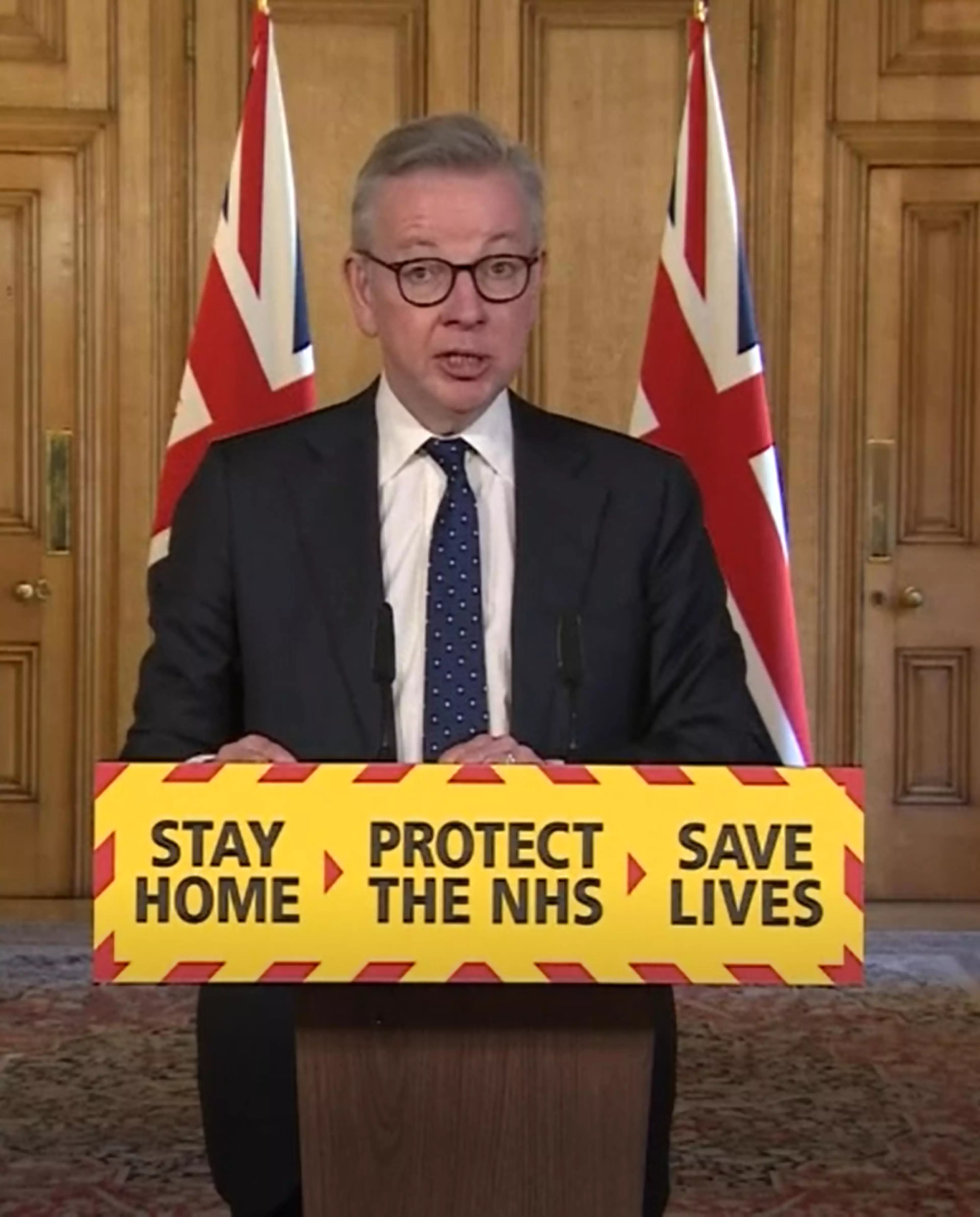 Mr Gove urged people to stay home this weekend.