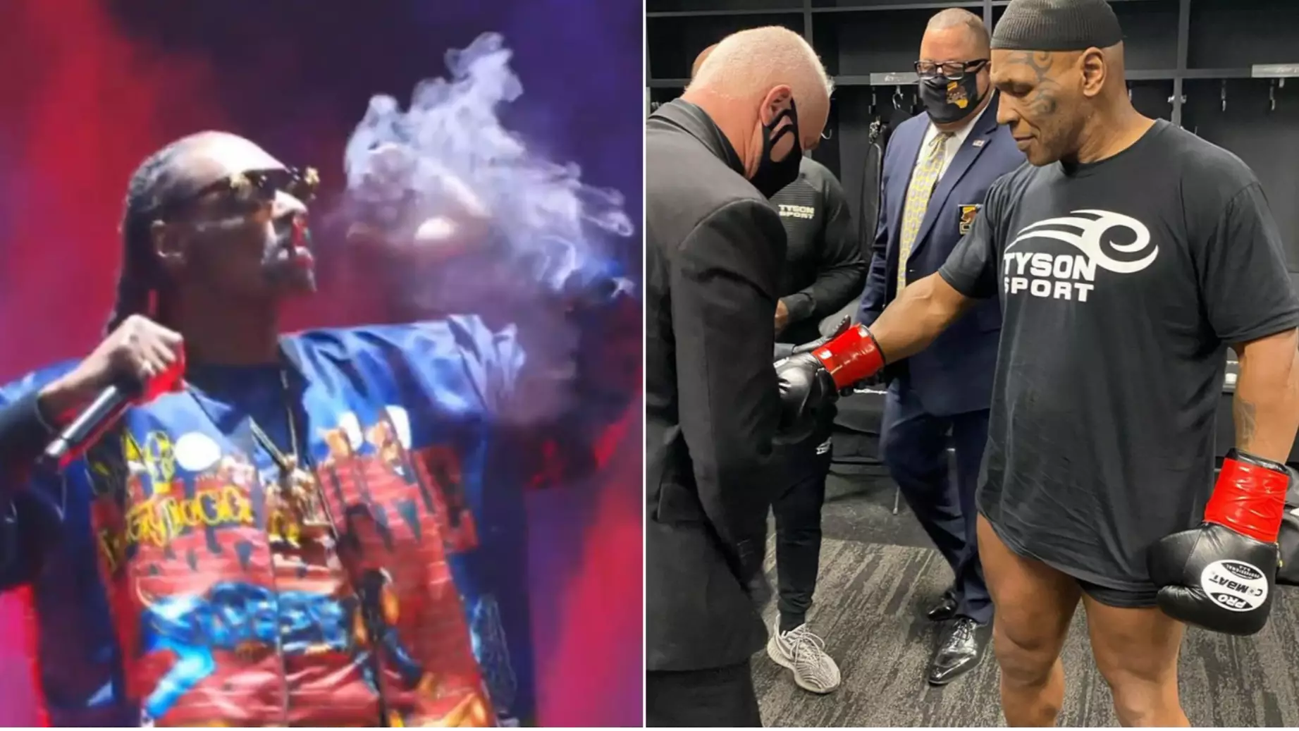 Snoop Dogg Smokes Weed And Drops Incredible Live Performance Before Mike Tyson's Comeback