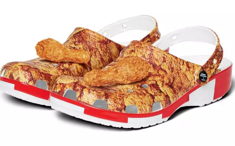 Complete the look with the KFC Crocs.
