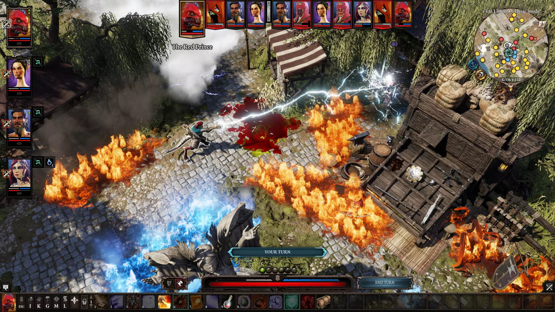 In Divinity: Original Sin, your spells and actions interact in a sandbox