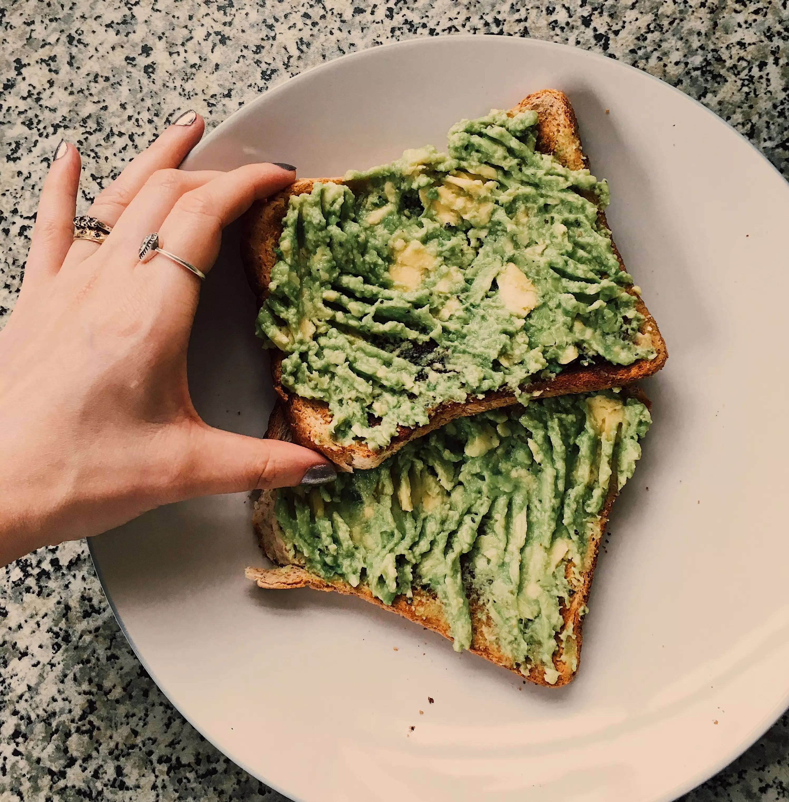 The hack means we can have avocado on toast two weekends on the trot with just one avocado and it won't spoil (