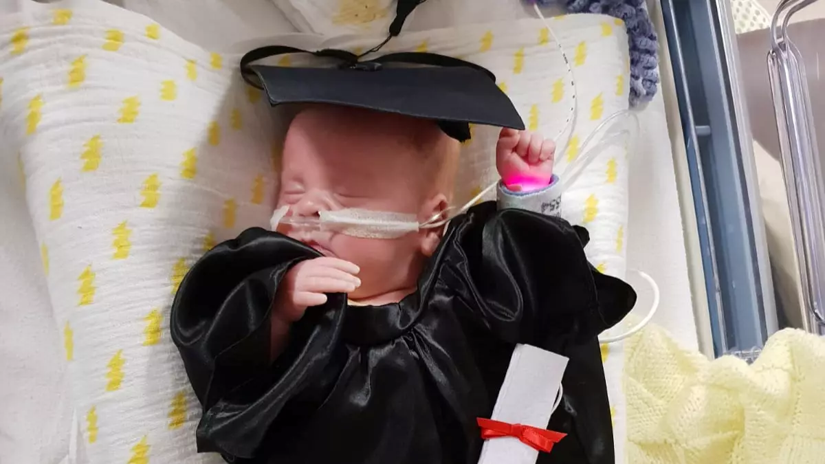 Tiny Baby 'Graduates' From Intensive Care After Being Born Three Months Early