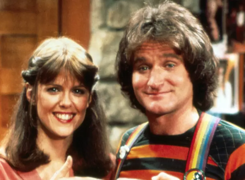 'Mork & Mindy', featuring Williams and Pam Dawber.
