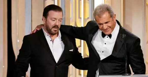 Wasted Ricky Gervais Asked Mel Gibson A Question Too Grim For The Golden Globes