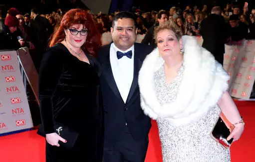 Paul with fellow quizzers, Jenny Ryan and Anne Hegerty attending the National Television Awards.