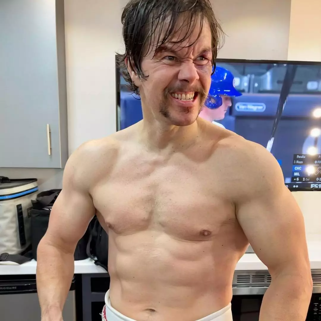 Wahlberg before the transformation.