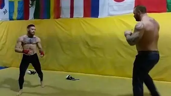 TBT: Conor McGregor Sparring With Game of Thrones Star The Mountain 