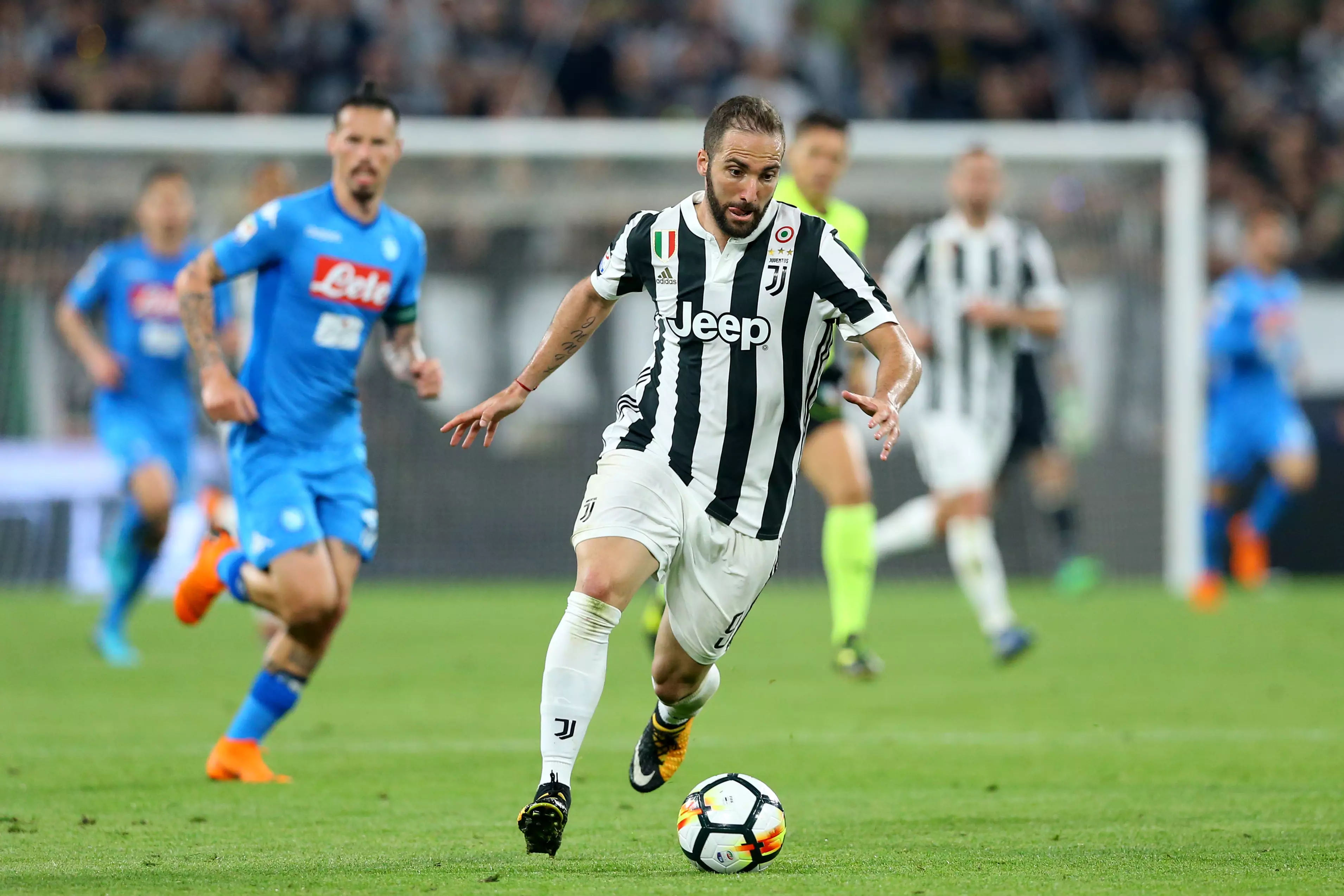 Higuain in action for Juventus. Image: PA