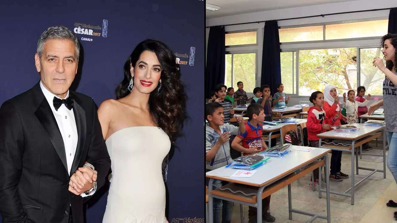 George and Amal Clooney To Put Nearly 3,000 Refugee Children Through School 