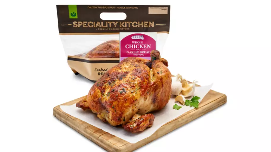 Woolworths Announces New Garlic Bread Flavoured Roast Chickens