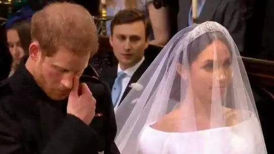 Royal Wedding 2018: Prince Harry Wipes Away Tears As He Weds Meghan Markle