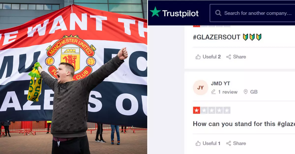 Manchester United Fans Bombard New Shirt Sponsor With Negative Online Reviews To Drive Out Glazers