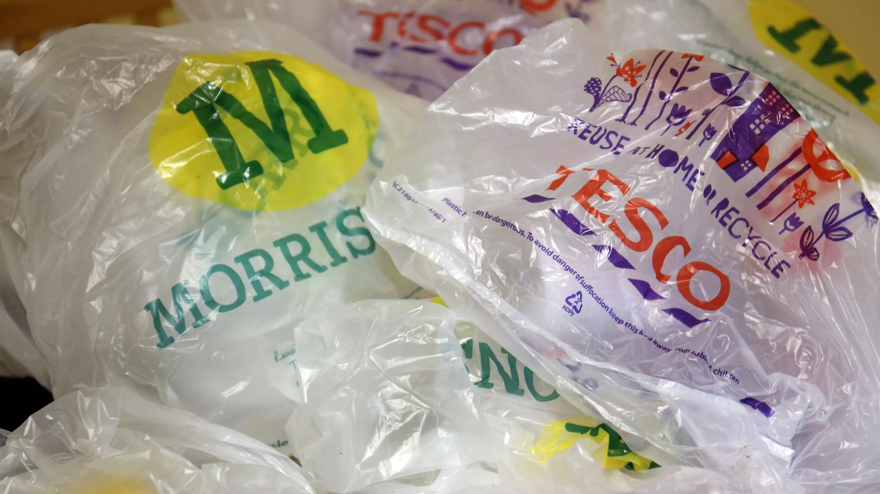 Morrisons & Tesco Have Agreed To Stop Using 5p Plastic Bags By The End Of 2018