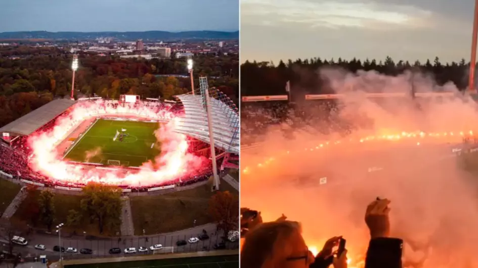 These Are The Scenes At A German Third Division Game This Weekend 