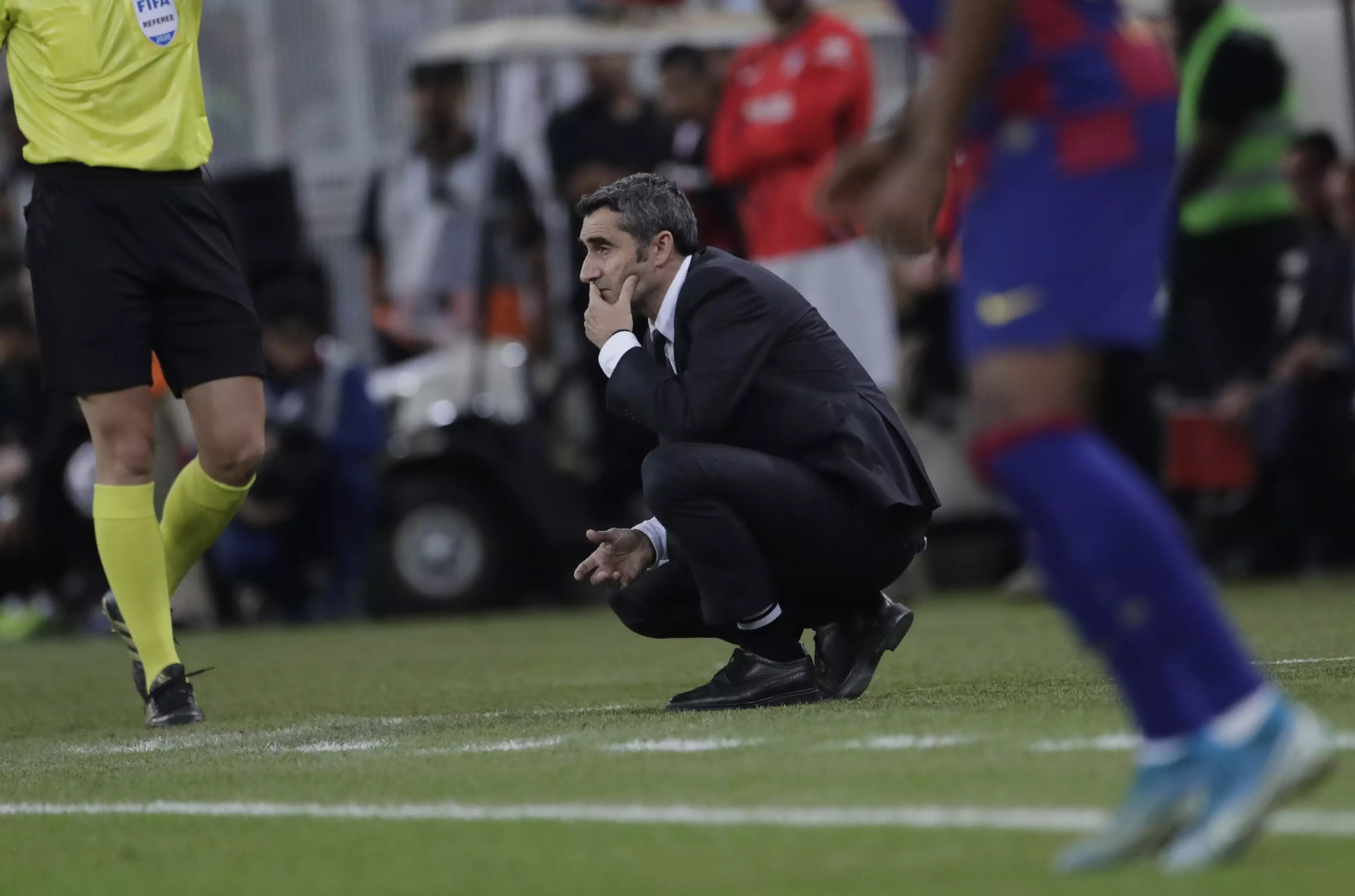 Valverde during the loss to Atletico. Image: PA Images