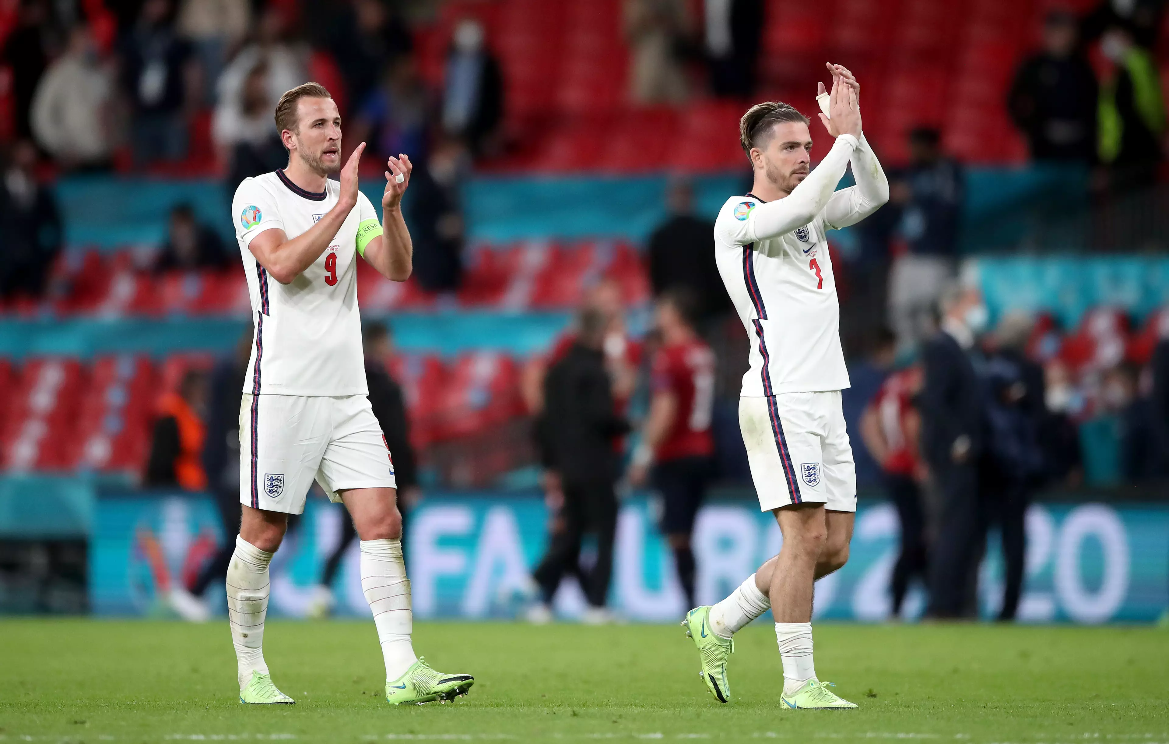 Kane and Grealish could be playing together at City soon. Image: PA Images