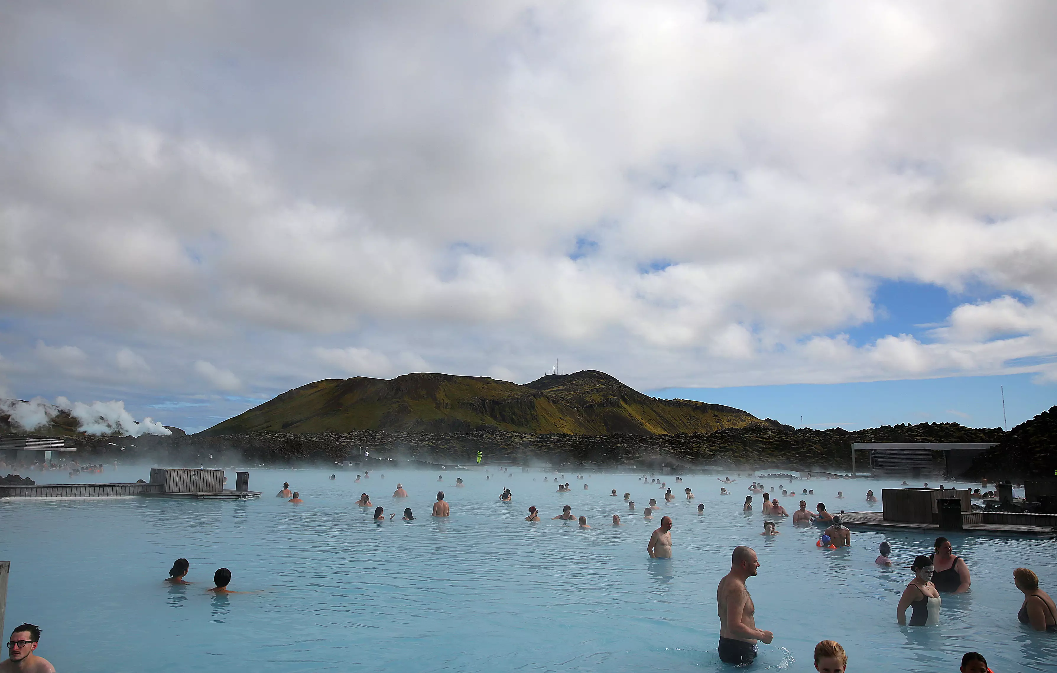 The Blue Lagoon spa in Iceland.
