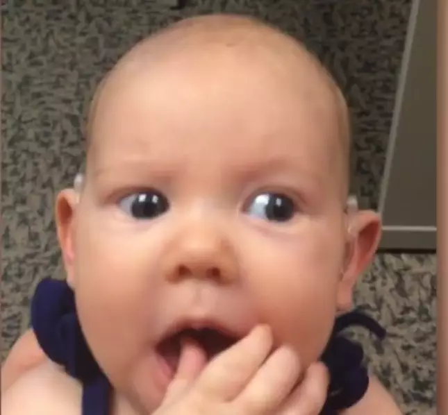 Little Deaf Girl Hears Her Mum's Voice For The Very First Time