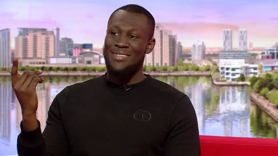 Stormzy Wore His Slippers On BBC Breakfast After Forgetting To Change Into Trainers