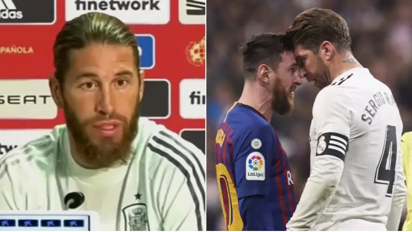 Sergio Ramos Reacts To Lionel Messi Wanting To Leave Barcelona 