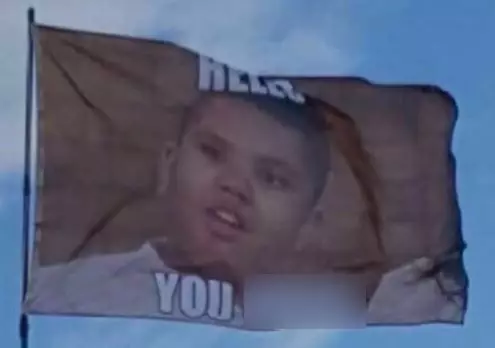 Katie Price's 'Pride' After Glasto Fans Make A Flag Taking The Piss Out Of Her Son