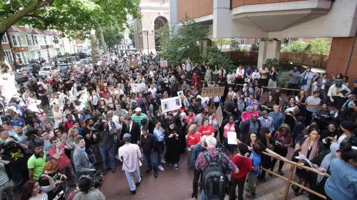 Grenfell Tower Protesters Chant For 'Justice' As They Storm Kensington Town Hall