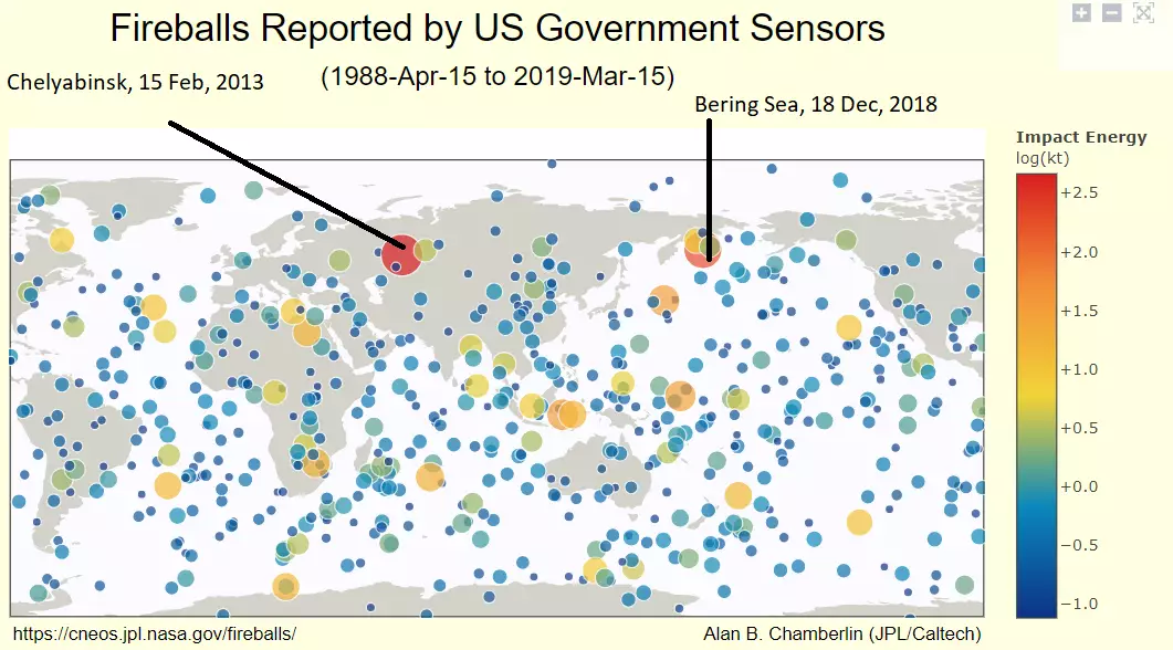 This was the second largest explosion detected in recent years.