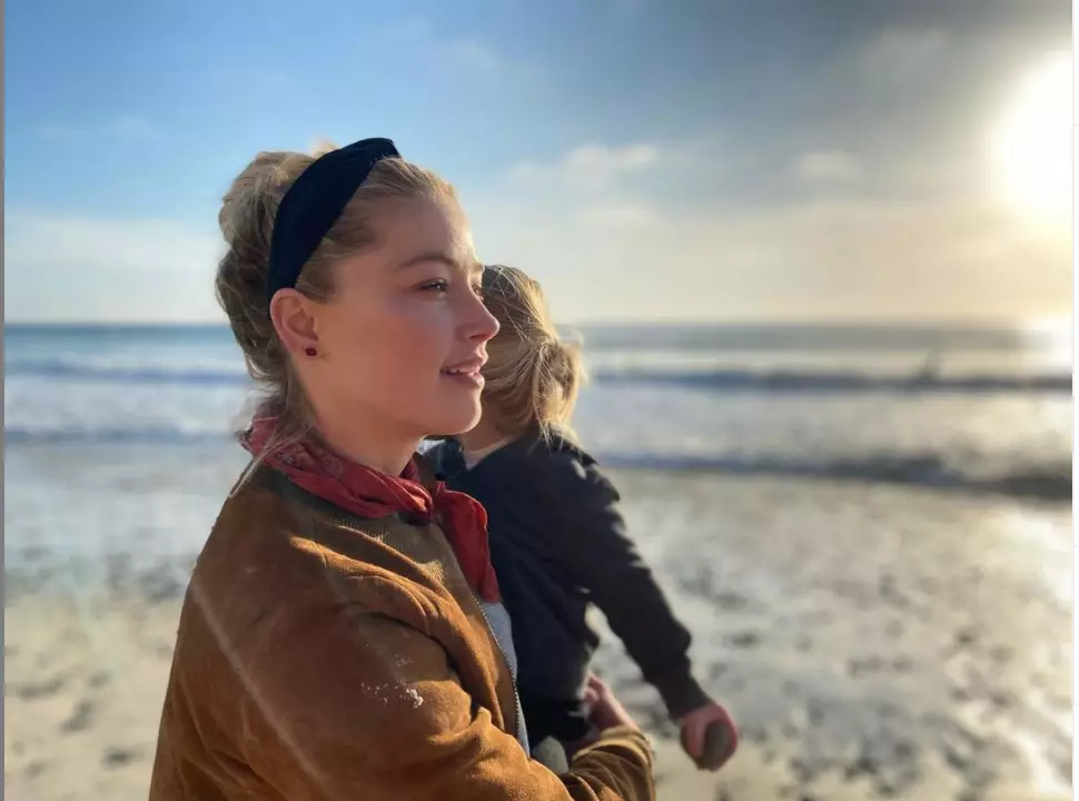 Amber Heard gave a powerful statement on motherhood in her post (
